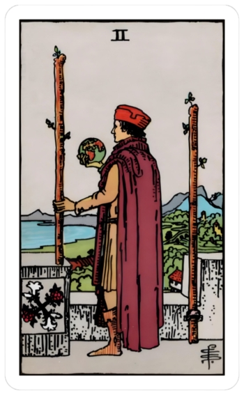 2 of wands
