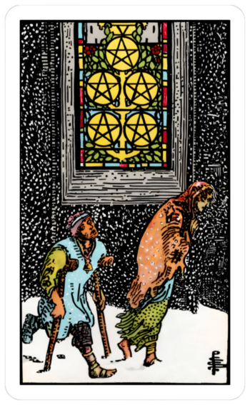 5 of pentacles
